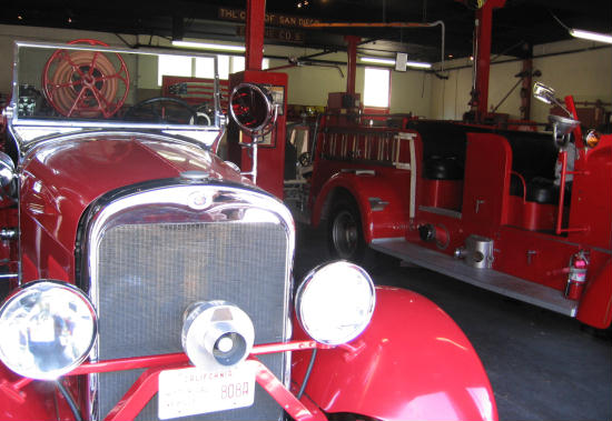 old firetrucks in san diego firehouse museum