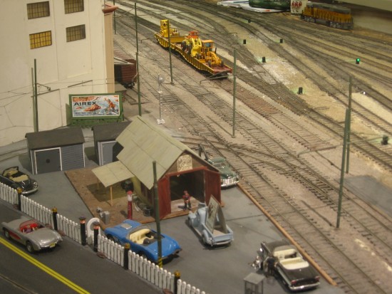 Rail yard action at the Cabrillo Southwestern exhibit.