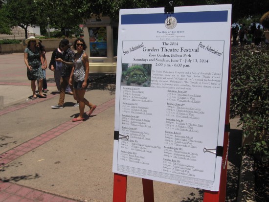 Garden Theatre Festival takes place during the summer in Balboa Park.