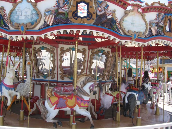 This small merry-go-round is a treat for kids of every age.