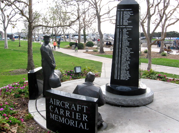 The Aircraft Carrier Memorial can be found on San Diego's Greatest Generation Walk.