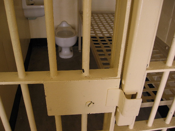 These jail cells are very simple and primitive. Comfort is not a priority.