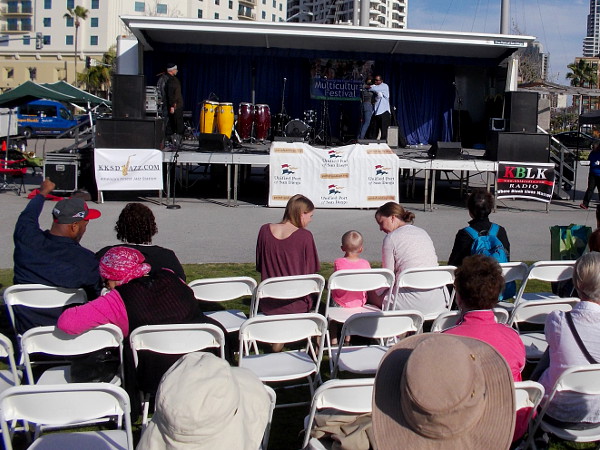 Folks were at the San Diego Multicultural Festival in Ruocco Park listening to lots of great live music.