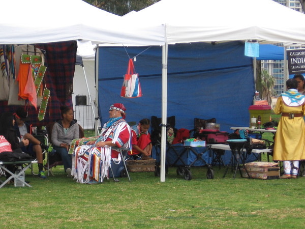 Photo taken as the American Indian Health Center Pow Wow in Balboa Park is just getting started.