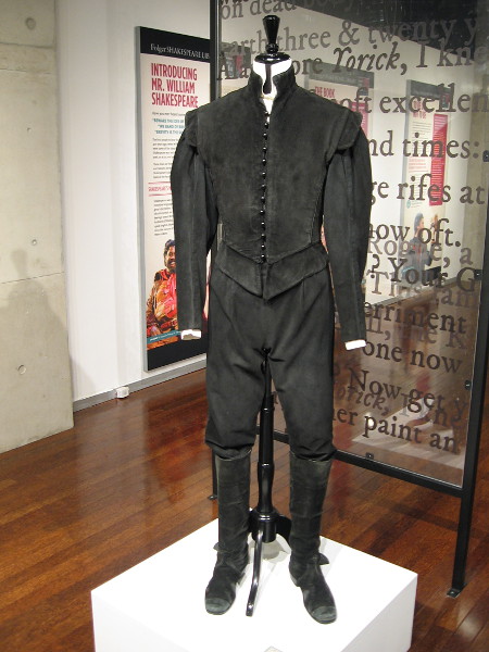 Costume from 2007 Old Globe production of Hamlet worn by the title character.