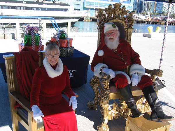 Santa and Mrs. Claus are present again for the toy drive! I saw them here a year or two ago!