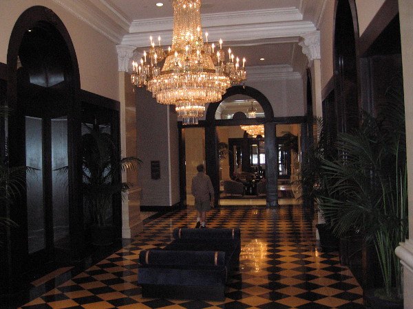 The elegant interior just inside the east entrance.