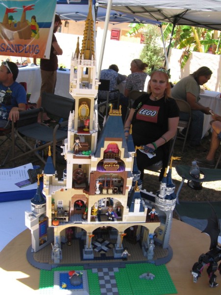 I learned this castle was built from a kit. Everything else on display, however, was an original creation.