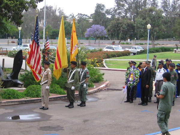 Flags are presented.
