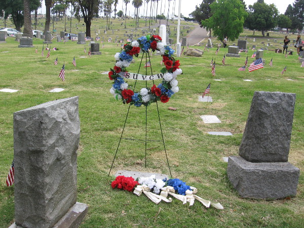 Remembering the fallen on Memorial Day, at Mount Hope Cemetery in San Diego.