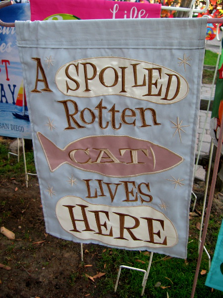 A banner for your spoiled rotten cat.