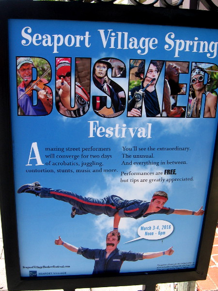 The 2018 Seaport Village Spring Busker Festival is taking place this weekend!