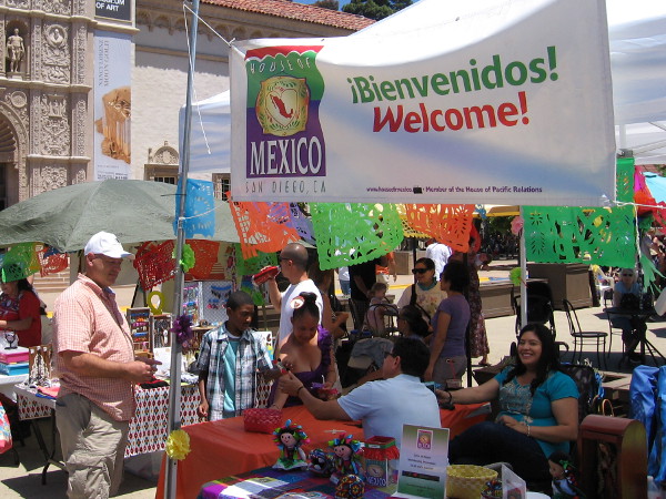 The House of Mexico had a table in the Plaza de Panama during the 2018 Cinco de Mayo celebration.