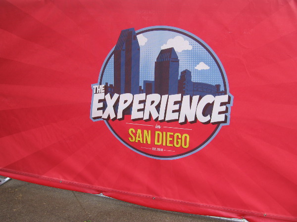 Logos are on the fence around The Experience in San Diego, which I've been calling the Experience at Comic-Con. I had read that somewhere.