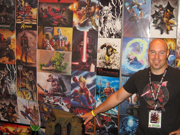 Eric Ninaltowski shows some of the super cool pop culture art that he has created.