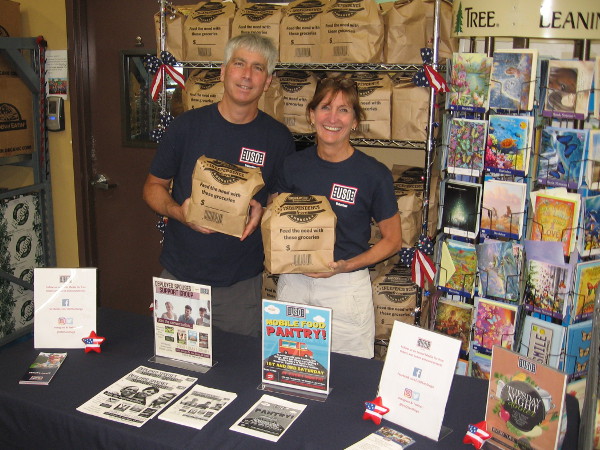 The USO is collecting food at Grocery Outlet Bargain Markets around San Diego. Buy a five dollar bag of food for a hungry neighbor, receive a five dollar coupon for the store!