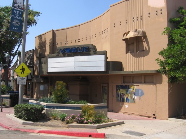 The Vogue Theater, an historic 1945 Chula Vista movie theater designed by architect Frank Hope Jr., awaits renovation.