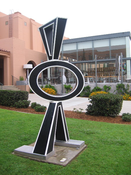 A sculpture by the relatively new THE LOT movie theater. Afoxe, by artist Brad Howe.