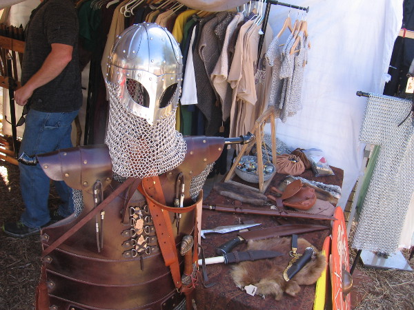 Every sort of Viking armor, costume and dress could be found throughout the festival.