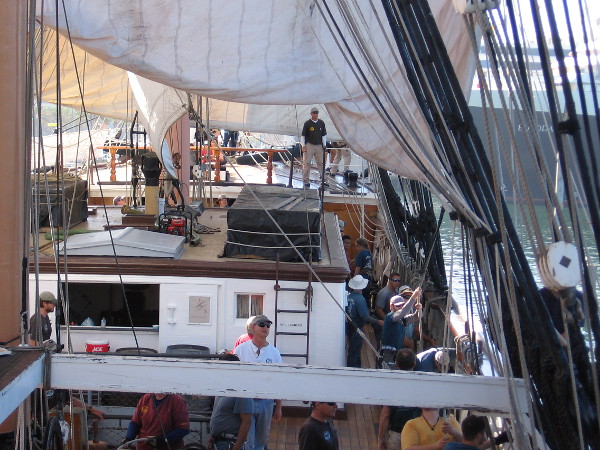 The sail crew learns the ropes aboard Star of India, oldest active sailing ship in the world.