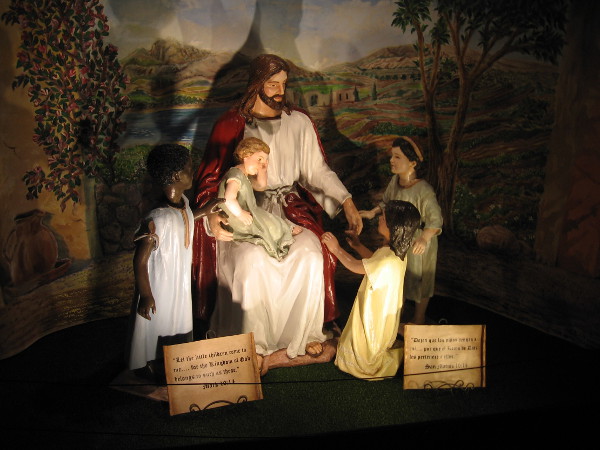 Jesus with the little children. For the Kingdom of God belongs to such as these.
