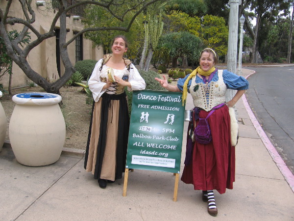 I was welcomed to the International Dance Festival in the Balboa Park Club.