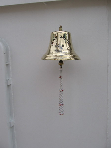 The ship's shining bell.