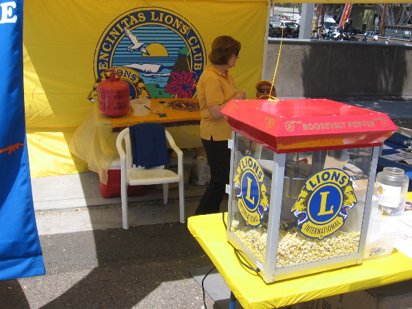 The Encinitas Lions Club had a table at the Spring Festival.