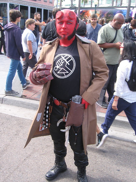 Hellboy cosplay.