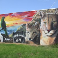 Wildlife mural at SDG&E Park in Chula Vista.